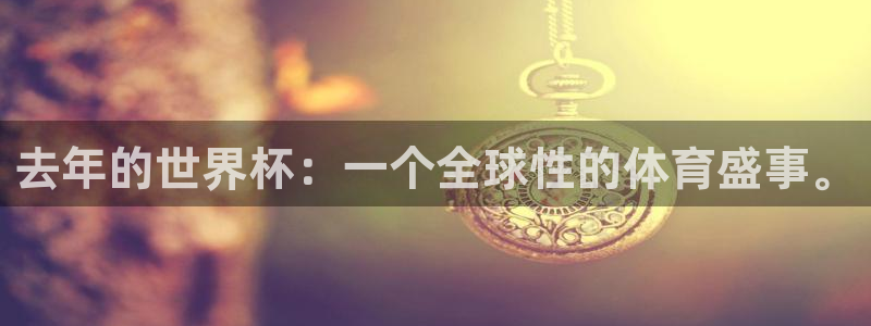 世界杯预选赛直播：去年的世界杯：一个全球性的体育盛事。